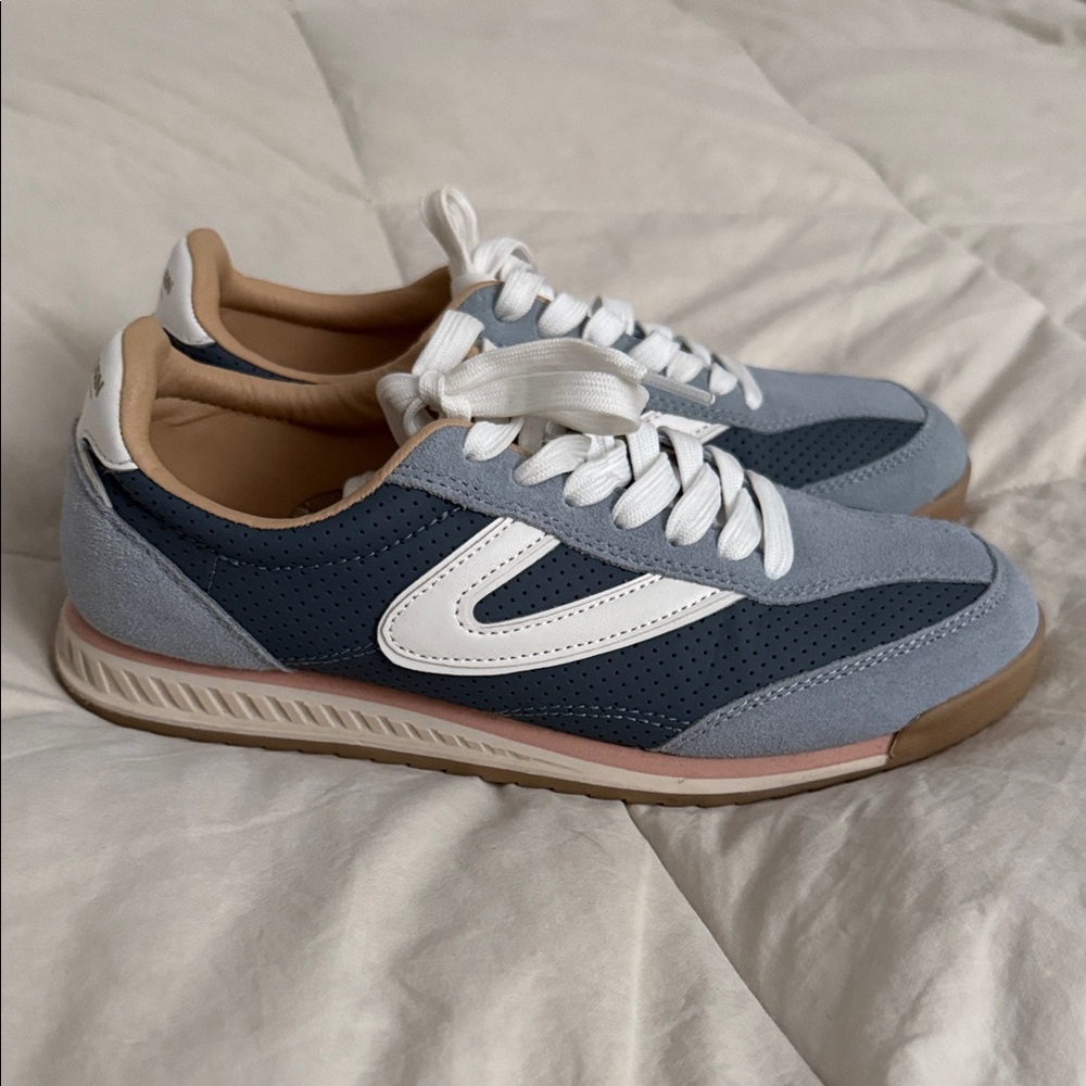 Women’s Tretorn Blue and White Sneakers